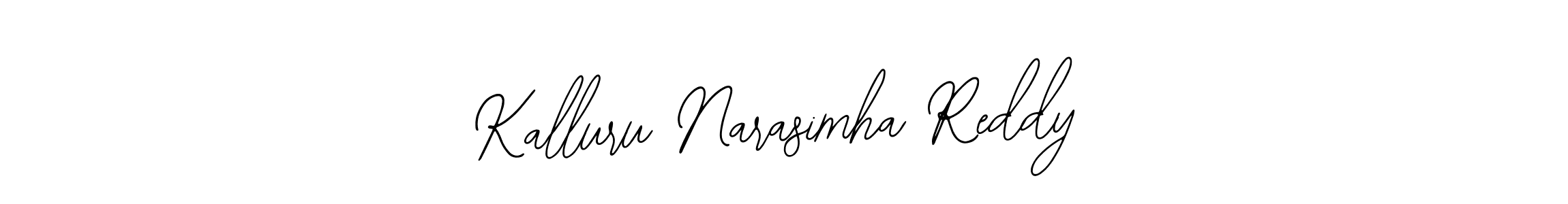 How to make Kalluru Narasimha Reddy name signature. Use Bearetta-2O07w style for creating short signs online. This is the latest handwritten sign. Kalluru Narasimha Reddy signature style 12 images and pictures png