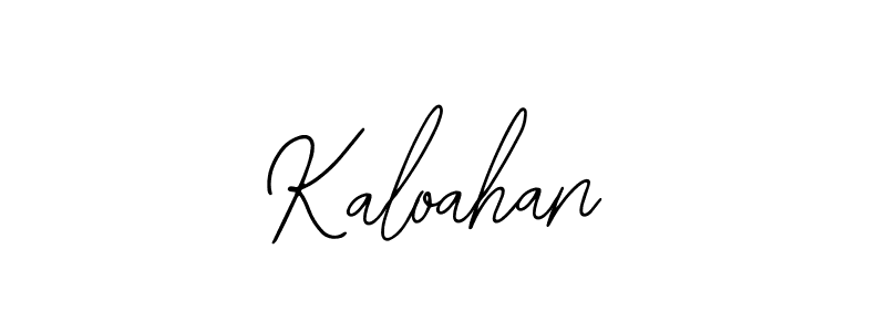 Kaloahan stylish signature style. Best Handwritten Sign (Bearetta-2O07w) for my name. Handwritten Signature Collection Ideas for my name Kaloahan. Kaloahan signature style 12 images and pictures png