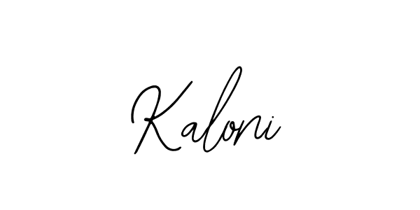 You should practise on your own different ways (Bearetta-2O07w) to write your name (Kaloni) in signature. don't let someone else do it for you. Kaloni signature style 12 images and pictures png