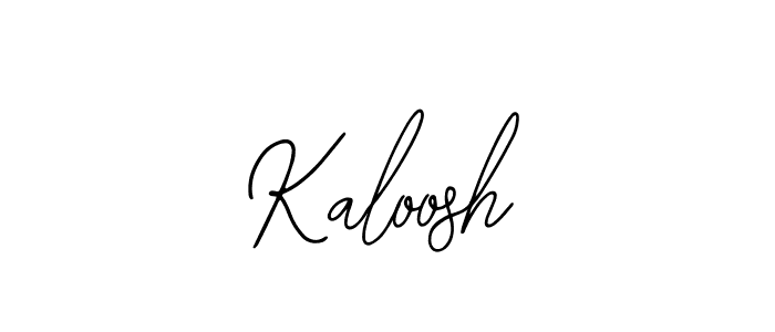 How to Draw Kaloosh signature style? Bearetta-2O07w is a latest design signature styles for name Kaloosh. Kaloosh signature style 12 images and pictures png