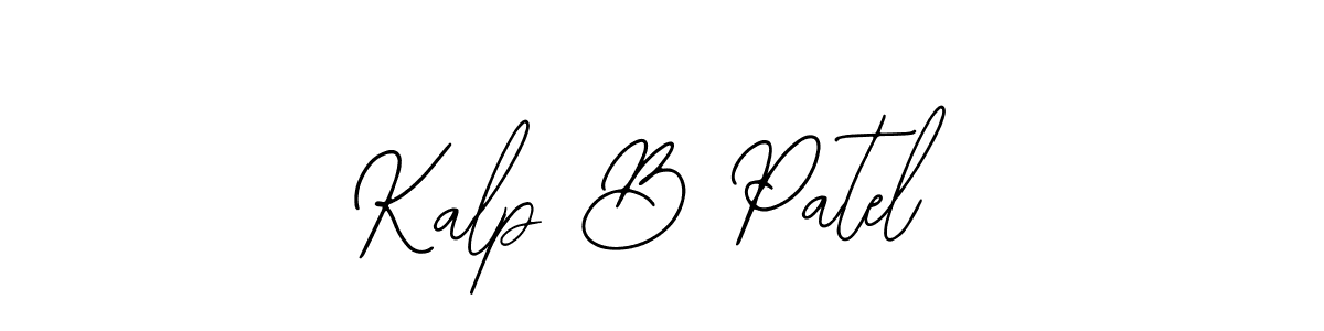 Design your own signature with our free online signature maker. With this signature software, you can create a handwritten (Bearetta-2O07w) signature for name Kalp B Patel. Kalp B Patel signature style 12 images and pictures png