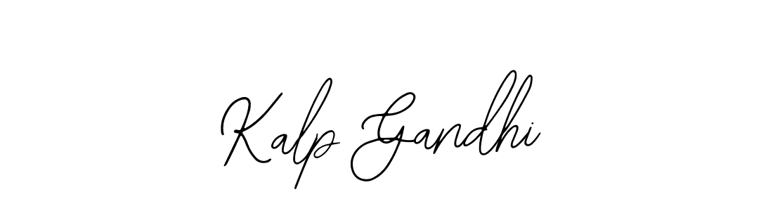 Create a beautiful signature design for name Kalp Gandhi. With this signature (Bearetta-2O07w) fonts, you can make a handwritten signature for free. Kalp Gandhi signature style 12 images and pictures png