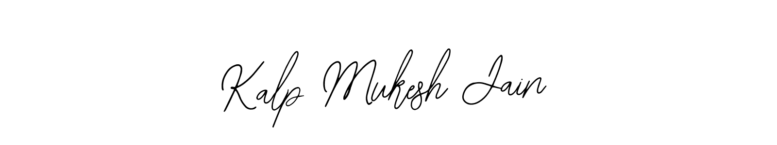 Use a signature maker to create a handwritten signature online. With this signature software, you can design (Bearetta-2O07w) your own signature for name Kalp Mukesh Jain. Kalp Mukesh Jain signature style 12 images and pictures png