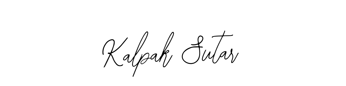 Use a signature maker to create a handwritten signature online. With this signature software, you can design (Bearetta-2O07w) your own signature for name Kalpak Sutar. Kalpak Sutar signature style 12 images and pictures png