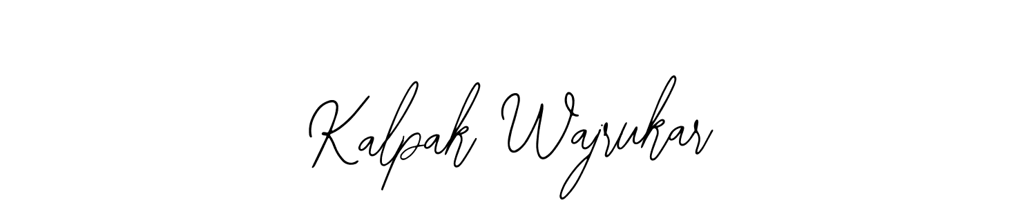 How to Draw Kalpak Wajrukar signature style? Bearetta-2O07w is a latest design signature styles for name Kalpak Wajrukar. Kalpak Wajrukar signature style 12 images and pictures png