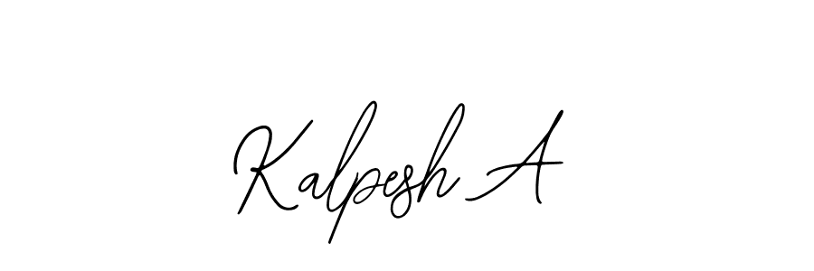 Use a signature maker to create a handwritten signature online. With this signature software, you can design (Bearetta-2O07w) your own signature for name Kalpesh A. Kalpesh A signature style 12 images and pictures png