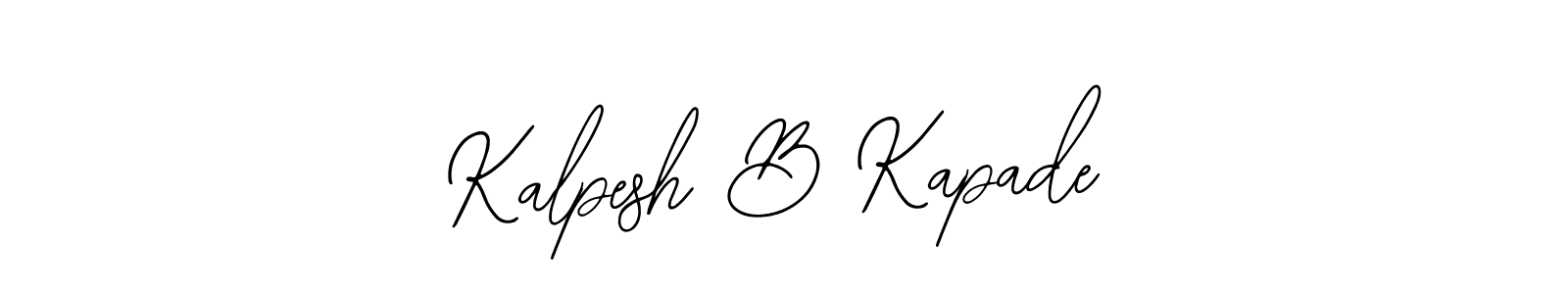 How to make Kalpesh B Kapade signature? Bearetta-2O07w is a professional autograph style. Create handwritten signature for Kalpesh B Kapade name. Kalpesh B Kapade signature style 12 images and pictures png