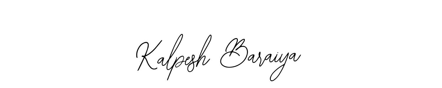 Design your own signature with our free online signature maker. With this signature software, you can create a handwritten (Bearetta-2O07w) signature for name Kalpesh Baraiya. Kalpesh Baraiya signature style 12 images and pictures png
