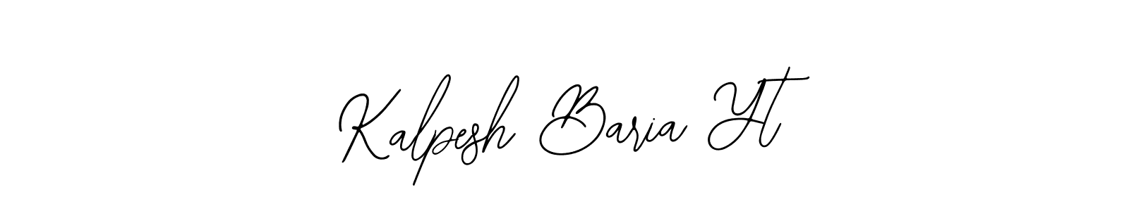 The best way (Bearetta-2O07w) to make a short signature is to pick only two or three words in your name. The name Kalpesh Baria Yt include a total of six letters. For converting this name. Kalpesh Baria Yt signature style 12 images and pictures png