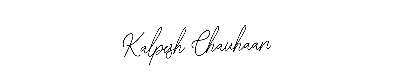 You should practise on your own different ways (Bearetta-2O07w) to write your name (Kalpesh Chauhaan) in signature. don't let someone else do it for you. Kalpesh Chauhaan signature style 12 images and pictures png