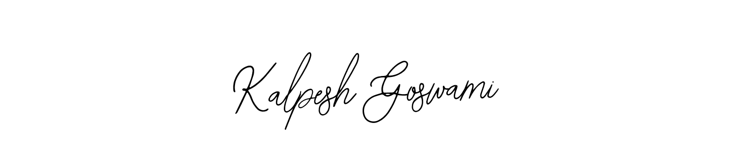 How to make Kalpesh Goswami signature? Bearetta-2O07w is a professional autograph style. Create handwritten signature for Kalpesh Goswami name. Kalpesh Goswami signature style 12 images and pictures png