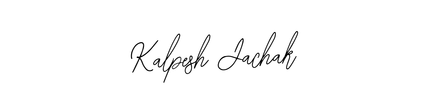How to make Kalpesh Jachak signature? Bearetta-2O07w is a professional autograph style. Create handwritten signature for Kalpesh Jachak name. Kalpesh Jachak signature style 12 images and pictures png