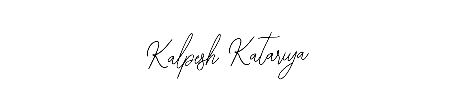 How to make Kalpesh Katariya name signature. Use Bearetta-2O07w style for creating short signs online. This is the latest handwritten sign. Kalpesh Katariya signature style 12 images and pictures png