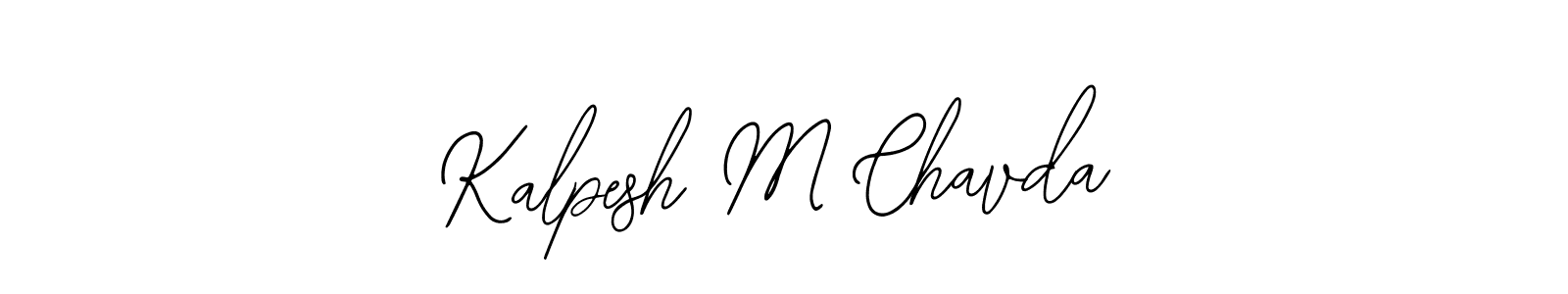 Kalpesh M Chavda stylish signature style. Best Handwritten Sign (Bearetta-2O07w) for my name. Handwritten Signature Collection Ideas for my name Kalpesh M Chavda. Kalpesh M Chavda signature style 12 images and pictures png