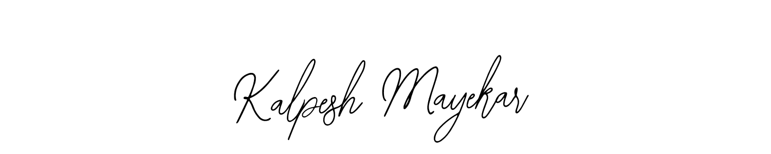 How to Draw Kalpesh Mayekar signature style? Bearetta-2O07w is a latest design signature styles for name Kalpesh Mayekar. Kalpesh Mayekar signature style 12 images and pictures png