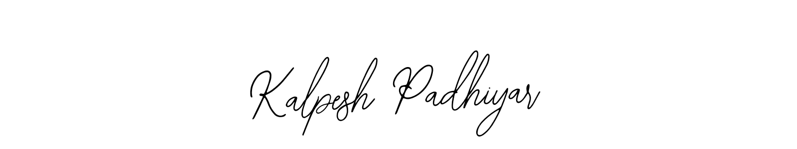 You should practise on your own different ways (Bearetta-2O07w) to write your name (Kalpesh Padhiyar) in signature. don't let someone else do it for you. Kalpesh Padhiyar signature style 12 images and pictures png