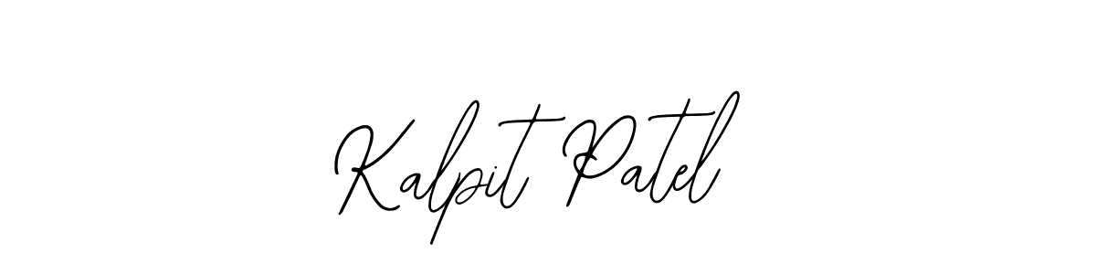 You should practise on your own different ways (Bearetta-2O07w) to write your name (Kalpit Patel) in signature. don't let someone else do it for you. Kalpit Patel signature style 12 images and pictures png