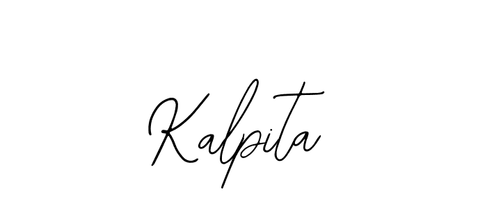 You should practise on your own different ways (Bearetta-2O07w) to write your name (Kalpita) in signature. don't let someone else do it for you. Kalpita signature style 12 images and pictures png