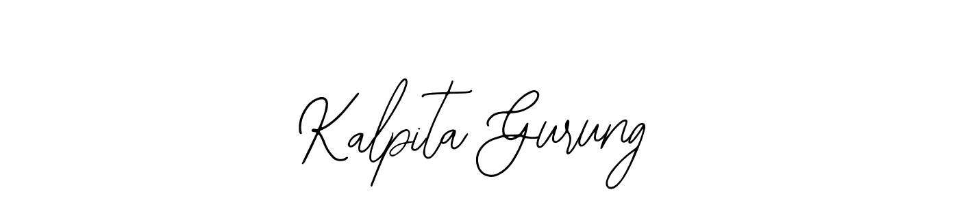 It looks lik you need a new signature style for name Kalpita Gurung. Design unique handwritten (Bearetta-2O07w) signature with our free signature maker in just a few clicks. Kalpita Gurung signature style 12 images and pictures png