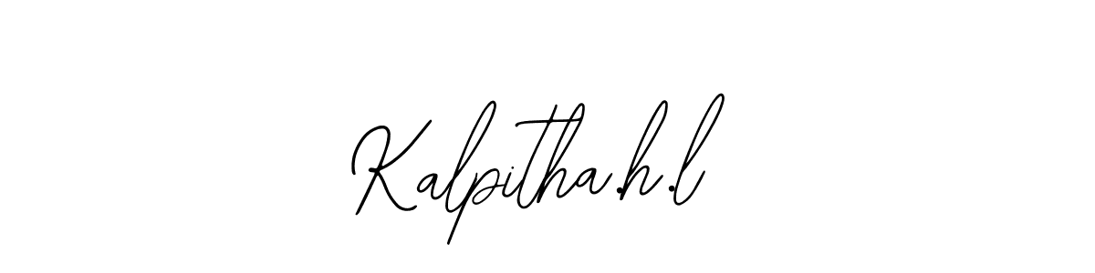 Make a beautiful signature design for name Kalpitha.h.l. Use this online signature maker to create a handwritten signature for free. Kalpitha.h.l signature style 12 images and pictures png