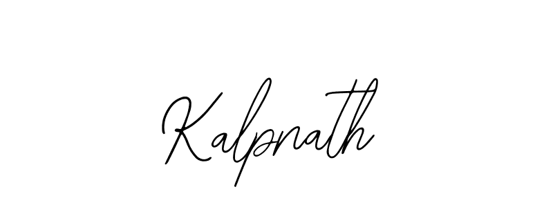 How to make Kalpnath name signature. Use Bearetta-2O07w style for creating short signs online. This is the latest handwritten sign. Kalpnath signature style 12 images and pictures png