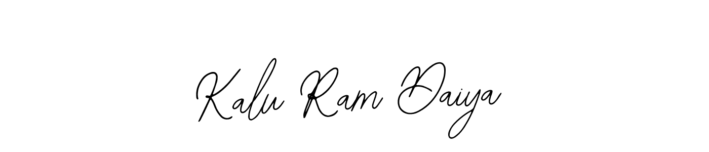 Also You can easily find your signature by using the search form. We will create Kalu Ram Daiya name handwritten signature images for you free of cost using Bearetta-2O07w sign style. Kalu Ram Daiya signature style 12 images and pictures png