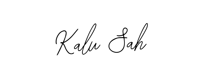 The best way (Bearetta-2O07w) to make a short signature is to pick only two or three words in your name. The name Kalu Sah include a total of six letters. For converting this name. Kalu Sah signature style 12 images and pictures png