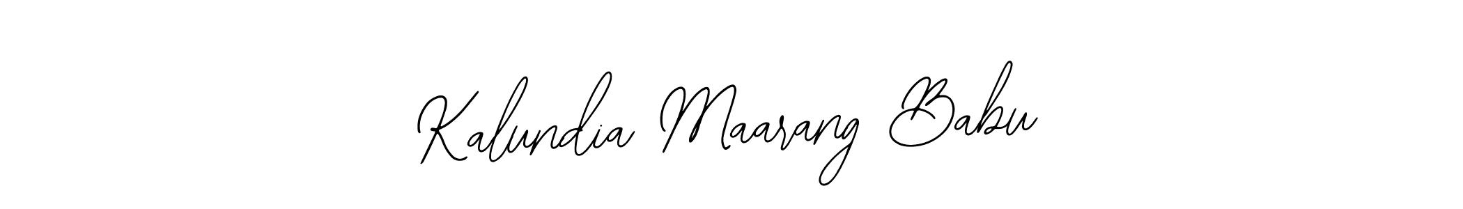Use a signature maker to create a handwritten signature online. With this signature software, you can design (Bearetta-2O07w) your own signature for name Kalundia Maarang Babu. Kalundia Maarang Babu signature style 12 images and pictures png