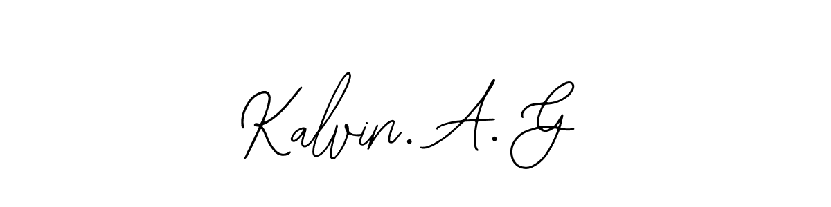 Make a beautiful signature design for name Kalvin. A. G. With this signature (Bearetta-2O07w) style, you can create a handwritten signature for free. Kalvin. A. G signature style 12 images and pictures png