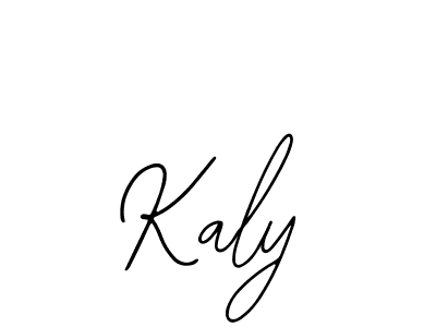 You should practise on your own different ways (Bearetta-2O07w) to write your name (Kaly) in signature. don't let someone else do it for you. Kaly signature style 12 images and pictures png
