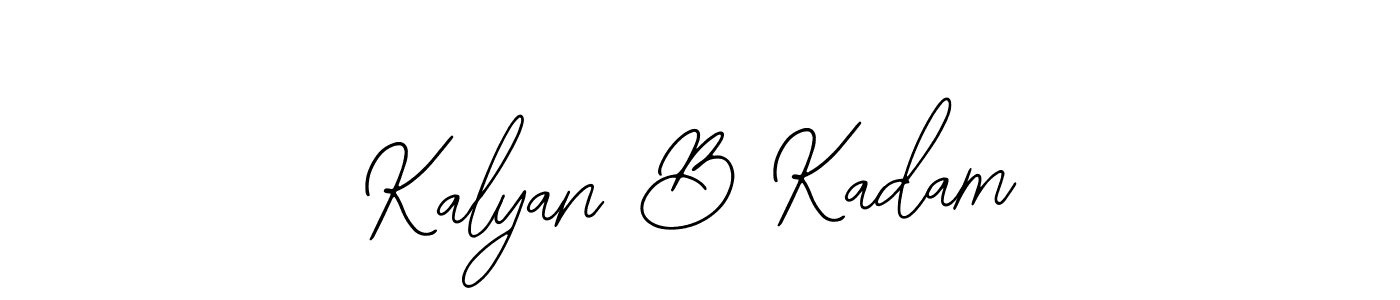 You should practise on your own different ways (Bearetta-2O07w) to write your name (Kalyan B Kadam) in signature. don't let someone else do it for you. Kalyan B Kadam signature style 12 images and pictures png
