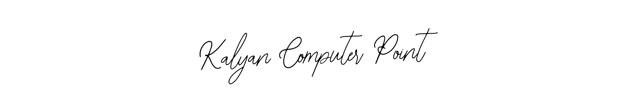 Also You can easily find your signature by using the search form. We will create Kalyan Computer Point name handwritten signature images for you free of cost using Bearetta-2O07w sign style. Kalyan Computer Point signature style 12 images and pictures png