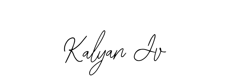 You should practise on your own different ways (Bearetta-2O07w) to write your name (Kalyan Jv) in signature. don't let someone else do it for you. Kalyan Jv signature style 12 images and pictures png