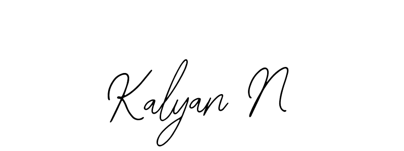 How to make Kalyan N signature? Bearetta-2O07w is a professional autograph style. Create handwritten signature for Kalyan N name. Kalyan N signature style 12 images and pictures png