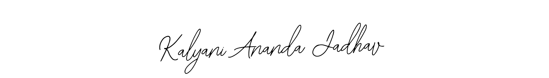 The best way (Bearetta-2O07w) to make a short signature is to pick only two or three words in your name. The name Kalyani Ananda Jadhav include a total of six letters. For converting this name. Kalyani Ananda Jadhav signature style 12 images and pictures png