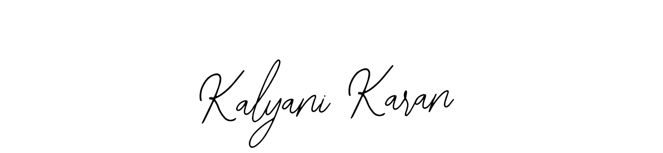 The best way (Bearetta-2O07w) to make a short signature is to pick only two or three words in your name. The name Kalyani Karan include a total of six letters. For converting this name. Kalyani Karan signature style 12 images and pictures png