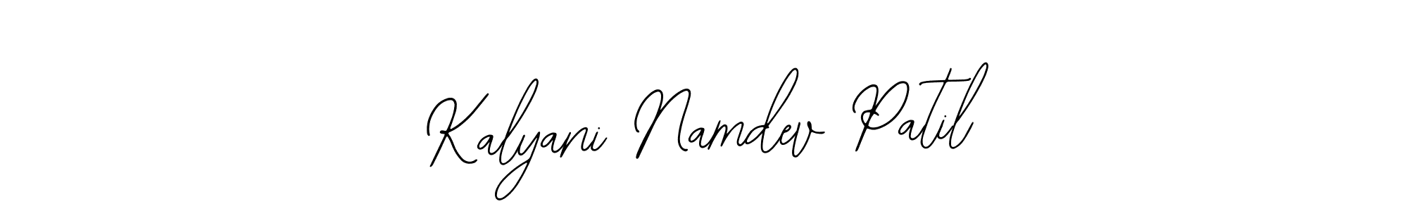 Also You can easily find your signature by using the search form. We will create Kalyani Namdev Patil name handwritten signature images for you free of cost using Bearetta-2O07w sign style. Kalyani Namdev Patil signature style 12 images and pictures png