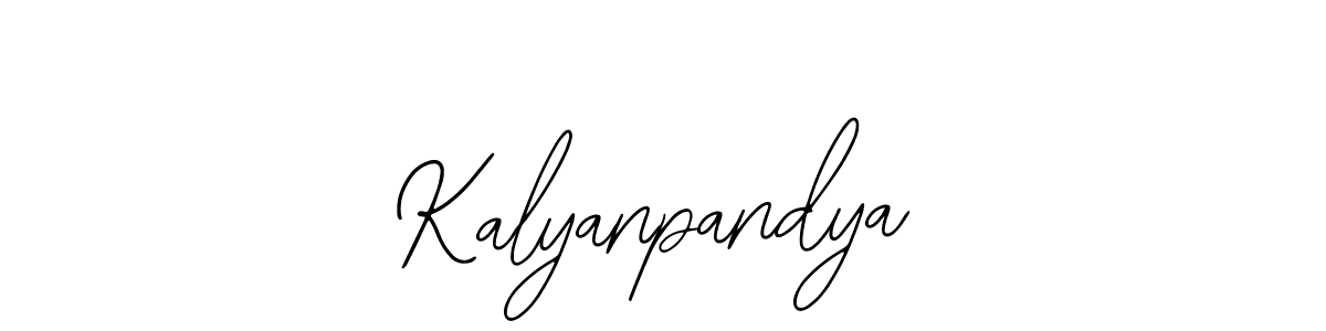 Use a signature maker to create a handwritten signature online. With this signature software, you can design (Bearetta-2O07w) your own signature for name Kalyanpandya. Kalyanpandya signature style 12 images and pictures png