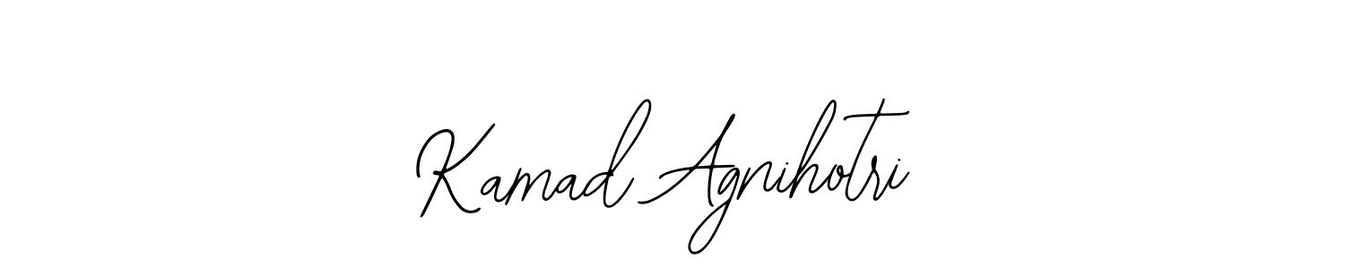 Also You can easily find your signature by using the search form. We will create Kamad Agnihotri name handwritten signature images for you free of cost using Bearetta-2O07w sign style. Kamad Agnihotri signature style 12 images and pictures png