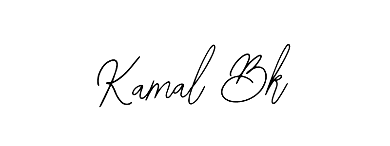 How to make Kamal Bk name signature. Use Bearetta-2O07w style for creating short signs online. This is the latest handwritten sign. Kamal Bk signature style 12 images and pictures png