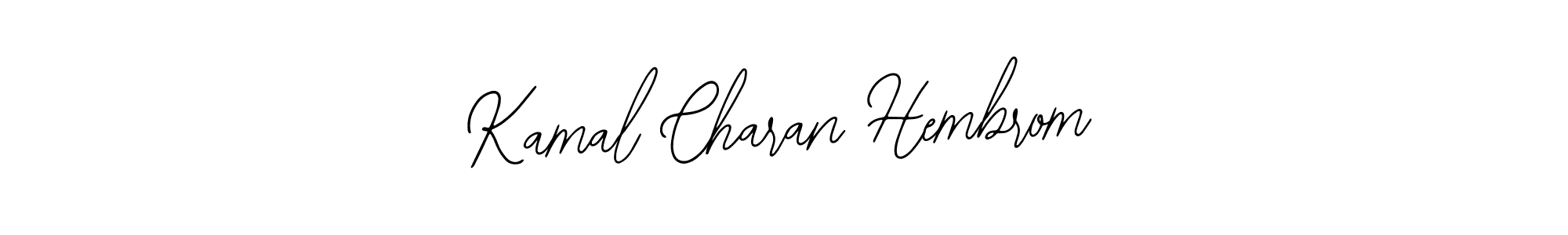 Also we have Kamal Charan Hembrom name is the best signature style. Create professional handwritten signature collection using Bearetta-2O07w autograph style. Kamal Charan Hembrom signature style 12 images and pictures png