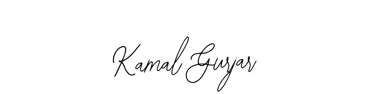 How to make Kamal Gurjar name signature. Use Bearetta-2O07w style for creating short signs online. This is the latest handwritten sign. Kamal Gurjar signature style 12 images and pictures png