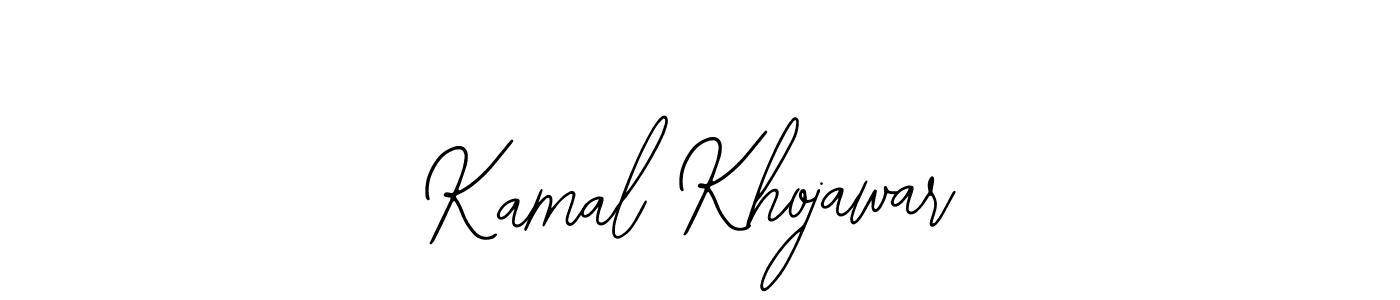 How to make Kamal Khojawar name signature. Use Bearetta-2O07w style for creating short signs online. This is the latest handwritten sign. Kamal Khojawar signature style 12 images and pictures png