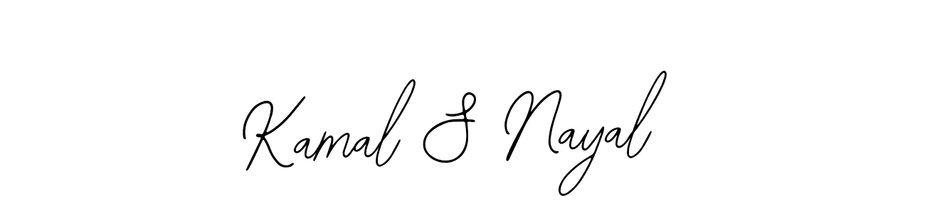 Make a beautiful signature design for name Kamal S Nayal. With this signature (Bearetta-2O07w) style, you can create a handwritten signature for free. Kamal S Nayal signature style 12 images and pictures png