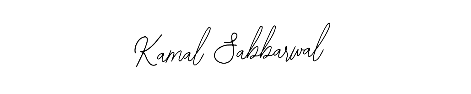 How to make Kamal Sabbarwal name signature. Use Bearetta-2O07w style for creating short signs online. This is the latest handwritten sign. Kamal Sabbarwal signature style 12 images and pictures png