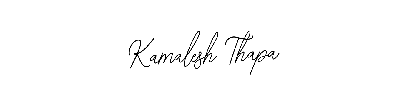It looks lik you need a new signature style for name Kamalesh Thapa. Design unique handwritten (Bearetta-2O07w) signature with our free signature maker in just a few clicks. Kamalesh Thapa signature style 12 images and pictures png