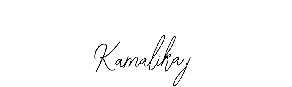 if you are searching for the best signature style for your name Kamalika.j. so please give up your signature search. here we have designed multiple signature styles  using Bearetta-2O07w. Kamalika.j signature style 12 images and pictures png