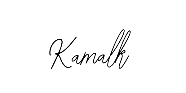 Use a signature maker to create a handwritten signature online. With this signature software, you can design (Bearetta-2O07w) your own signature for name Kamalk. Kamalk signature style 12 images and pictures png