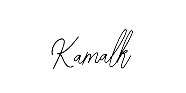 Use a signature maker to create a handwritten signature online. With this signature software, you can design (Bearetta-2O07w) your own signature for name Kamalk. Kamalk signature style 12 images and pictures png