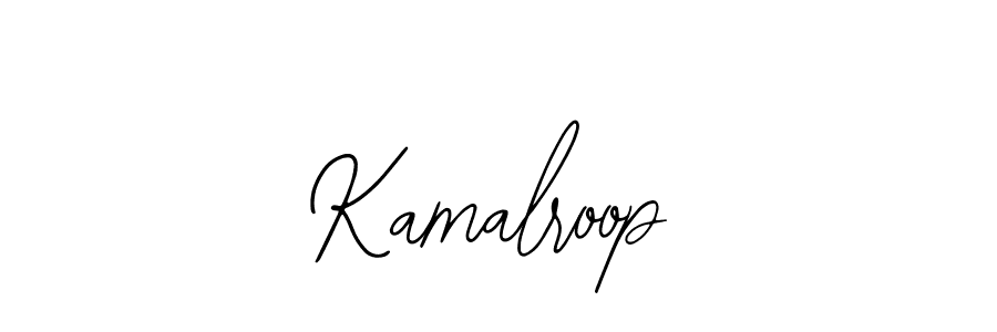 How to make Kamalroop name signature. Use Bearetta-2O07w style for creating short signs online. This is the latest handwritten sign. Kamalroop signature style 12 images and pictures png